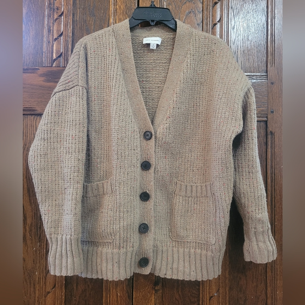 Cozy Brown Button-Up Grandpa Cardigan
